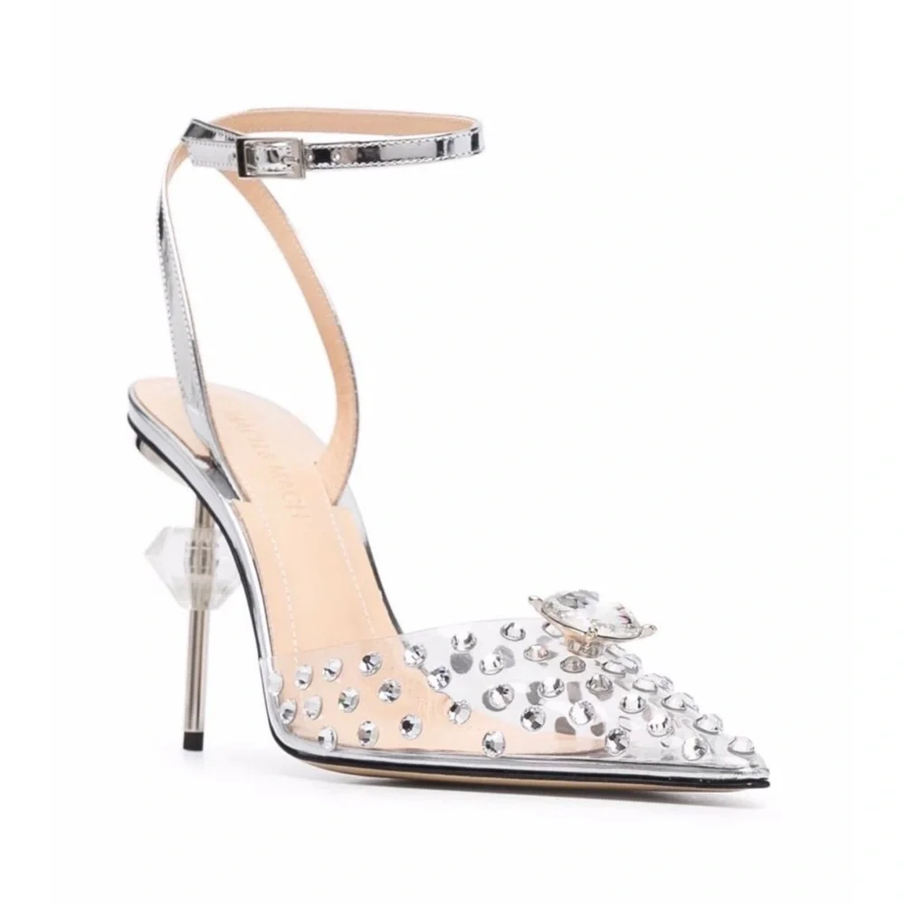 SOLD Mach & Mach Double Diamond Heels - Picture 1 of 9